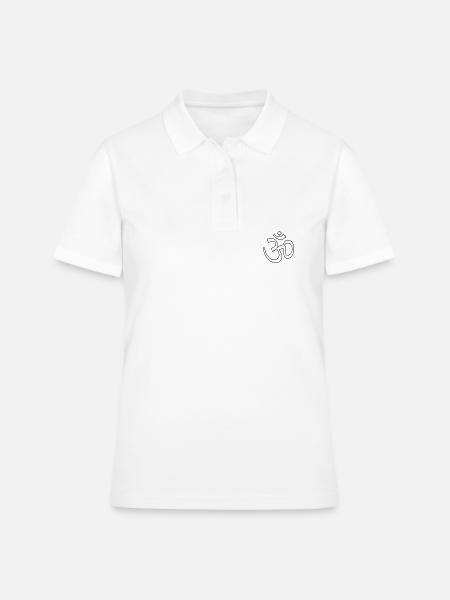 Symbole de yoga om - Polo Femme - blanc