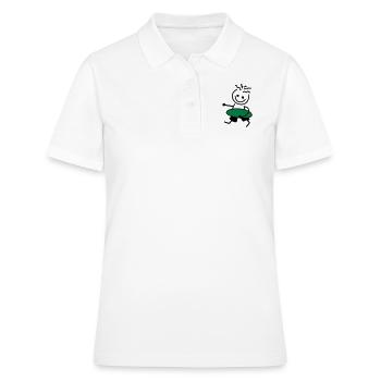 FRED MIT BRETT - Frauen Polo Shirt - Weiß - Vorne - Ailine (174cm)