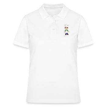 Der kleine Koch - Frauen Polo Shirt - Weiß - Vorne - Ailine (174cm)