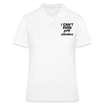 Pay attention to arm - Women's Polo Shirt - white - Front - Ailine (174cm)