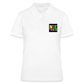 Nie wieder - Frauen Polo Shirt - Weiß - Vorne - Ailine (174cm)