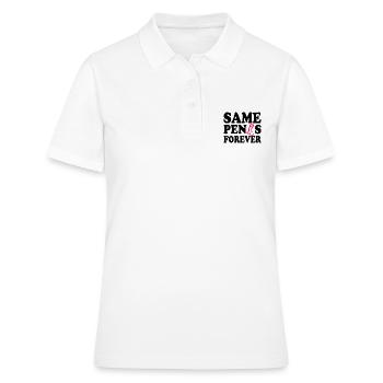 Same penis forever - Frauen Polo Shirt - Weiß - Vorne - Ailine (174cm)