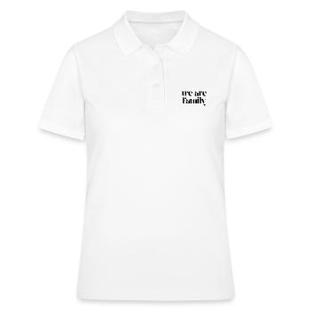 Nous sommes une famille - Polo Femme - blanc - Devant - Ailine (174cm)