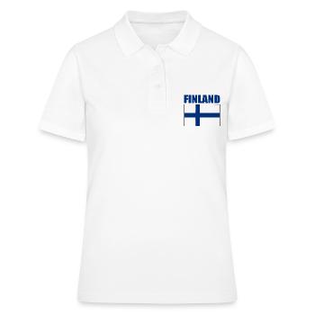 Finnland - Frauen Polo Shirt - Weiß - Vorne - Ailine (174cm)