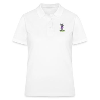 FLOWER-POWER - Polo Femme - blanc - Devant - Ailine (174cm)