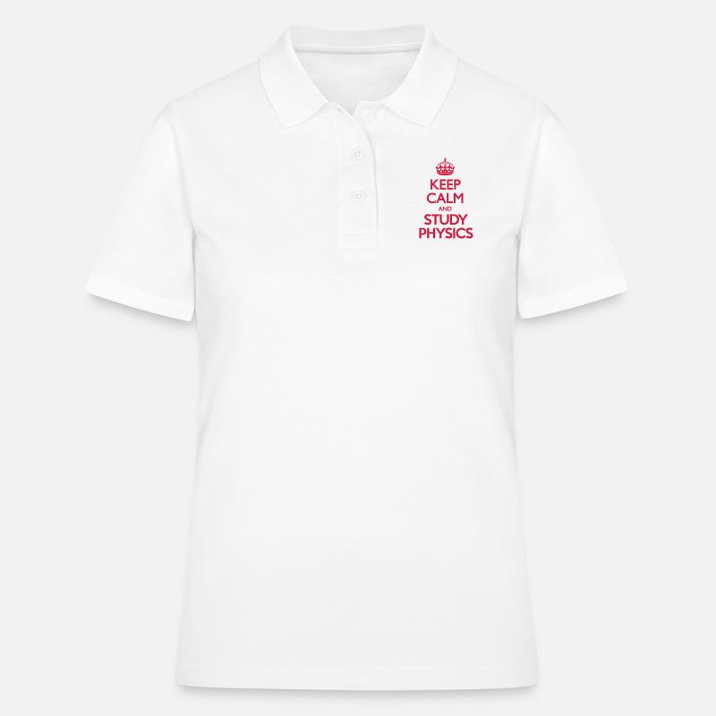Keep Calm and Study Physics - Polo Femme - blanc