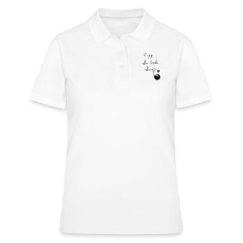 profiter des petites choses - Polo Femme - blanc - Devant - Ailine (174cm)