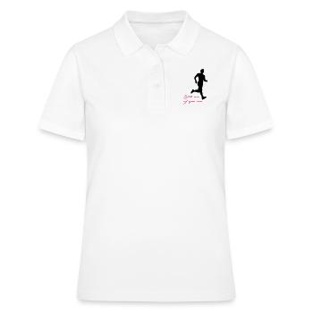 Catch me if you can - Polo Femme - blanc - Devant - Ailine (174cm)