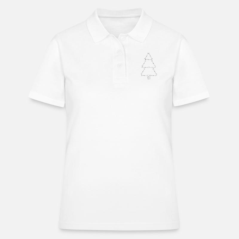 E = m * c² - Christmas tree - Physics - Christmas - Women's Polo Shirt - white