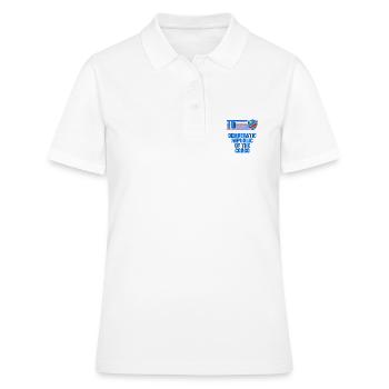 Demokratische Republik Kongo Fußball Mannschaft - Frauen Polo Shirt - Weiß - Vorne - Ailine (174cm)