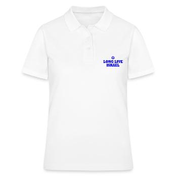 Long live israel - Polo Femme - blanc - Devant - Ailine (174cm)