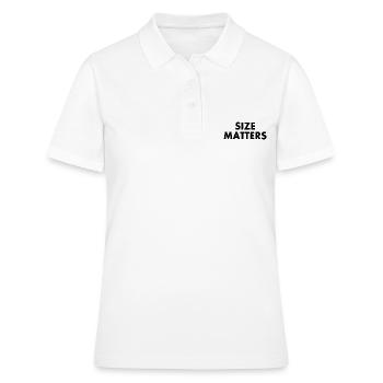 Size matters - Polo Femme - blanc - Devant - Ailine (174cm)