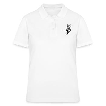 Chat noir Chat Chat Noir Chat Cadeau - Polo Femme - blanc - Devant - Ailine (174cm)
