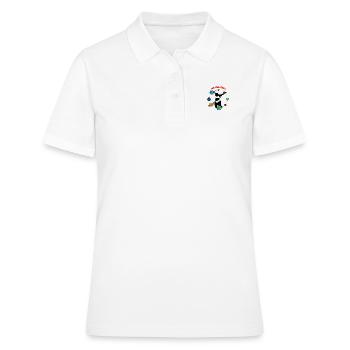Surpoids Corps Positivity Fat Woman Orbiter - Polo Femme - blanc - Devant - Ailine (174cm)