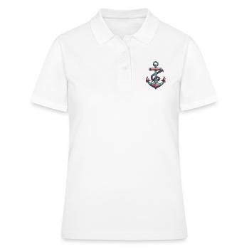 Port d’ancrage - Polo Femme - blanc - Devant - Ailine (174cm)