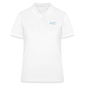 personal trainer blue - Polo Femme - blanc - Devant - Ailine (174cm)