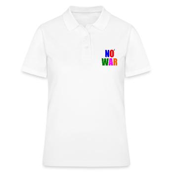 No war - Polo Femme - blanc - Devant - Ailine (174cm)