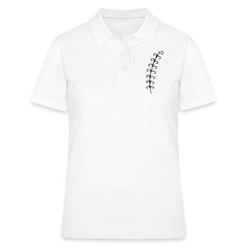 Branche branche feuille feuilles plante nature gui sapin - Polo Femme - blanc - Devant - Ailine (174cm)