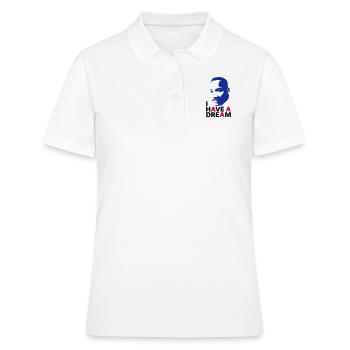 MARTIN LUTHER KING - Polo Femme - blanc - Devant - Ailine (174cm)