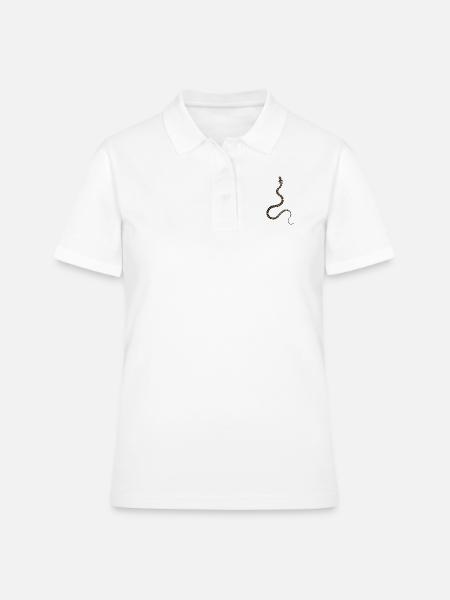 serpent - Polo Femme - blanc