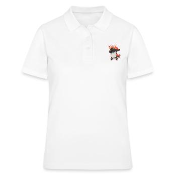 Dabbing Salamandre Salamandre - Polo Femme - blanc - Devant - Ailine (174cm)