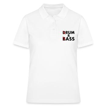 Drum and bass - rum and ass - Polo Femme - blanc - Devant - Ailine (174cm)