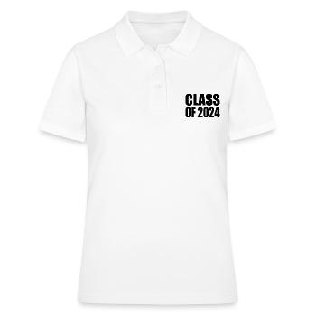 Class of 2024 - Women's Polo Shirt - white - Front - Ailine (174cm)