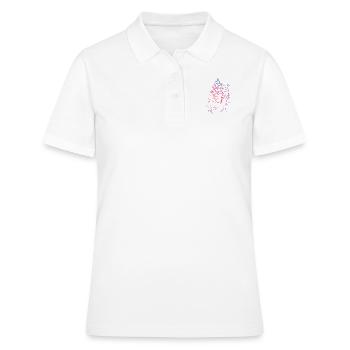 Katzengesicht einer Perserkatze als Hauskatze - Frauen Polo Shirt - Weiß - Vorne - Ailine (174cm)