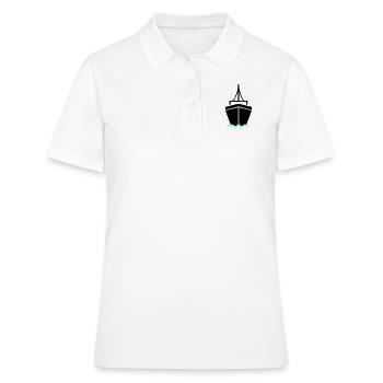 schiff 2 - Frauen Polo Shirt - Weiß - Vorne - Ailine (174cm)