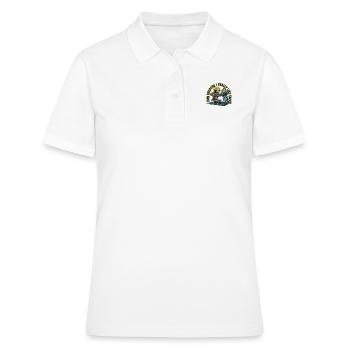 Je cours parce que j’aime vraiment les tacos paresseux - Polo Femme - blanc - Devant - Ailine (174cm)