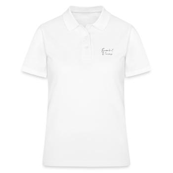be scared and do it anyway - Polo Femme - blanc - Devant - Ailine (174cm)