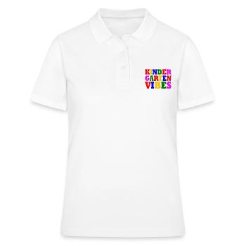 kindergarten vibes - Polo Femme - blanc - Devant - Ailine (174cm)