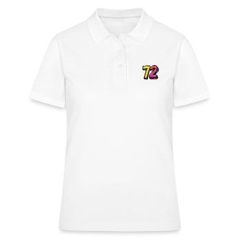 72 Symbole numérique - Polo Femme - blanc - Devant - Ailine (174cm)
