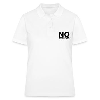 No excuses - Polo Femme - blanc - Devant - Ailine (174cm)