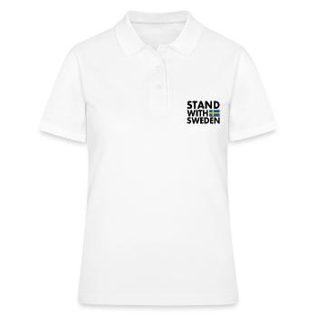 Schweden - Frauen Polo Shirt - Weiß - Vorne - Ailine (174cm)