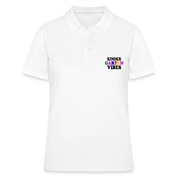 kindergarten vibes - Polo Femme - blanc - Devant - Ailine (174cm)