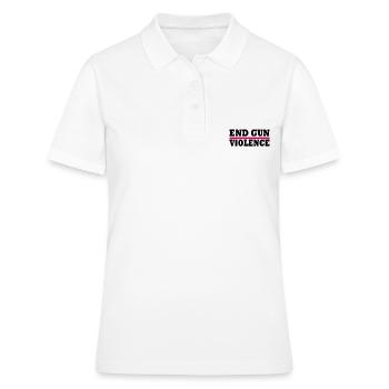 End gun violence - Polo Femme - blanc - Devant - Ailine (174cm)