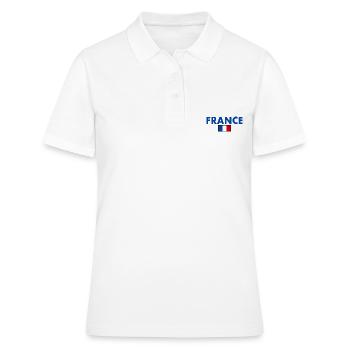 Frankreich - Frauen Polo Shirt - Weiß - Vorne - Ailine (174cm)