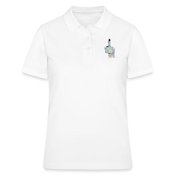 Doigt de sorcière - Polo Femme - blanc - Devant - Ailine (174cm)