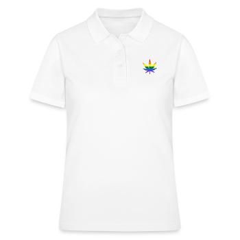 lgbtq ganja love is love - Frauen Polo Shirt - Weiß - Vorne - Ailine (174cm)