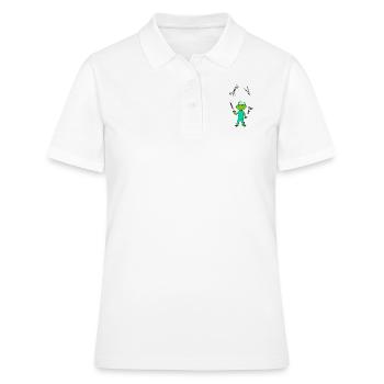 OP Nurse Frog - Polo Femme - blanc - Devant - Ailine (174cm)
