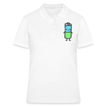 Batterie - Frauen Polo Shirt - Weiß - Vorne - Ailine (174cm)