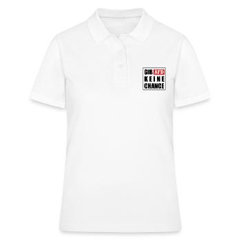 Gib afd keine chance - Frauen Polo Shirt - Weiß - Vorne - Ailine (174cm)