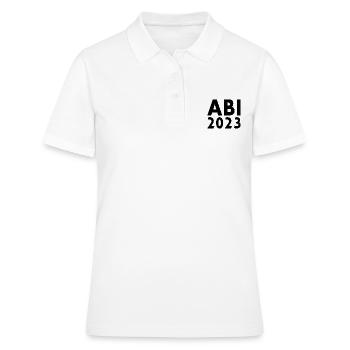 Abi 2023 - Frauen Polo Shirt - Weiß - Vorne - Ailine (174cm)
