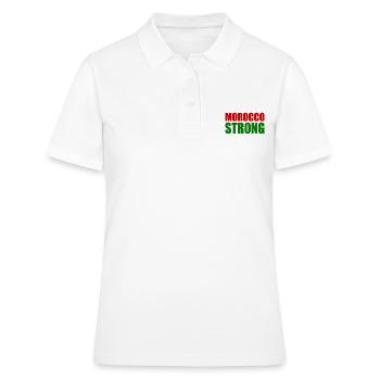 Morocco strong - Polo Femme - blanc - Devant - Ailine (174cm)