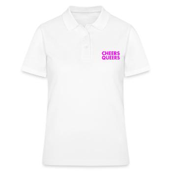 Cheers queers - Polo Femme - blanc - Devant - Ailine (174cm)
