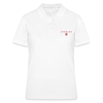 Ukraine - Frauen Polo Shirt - Weiß - Vorne - Ailine (174cm)