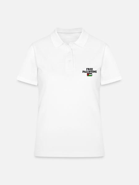 Free palestine - Frauen Polo Shirt - Weiß
