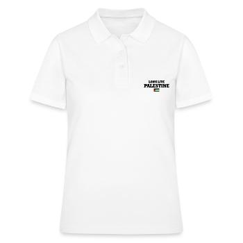 Long live palestine - Polo Femme - blanc - Devant - Ailine (174cm)