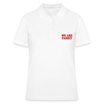 We are family - Polo Femme - blanc - Devant - Ailine (174cm)